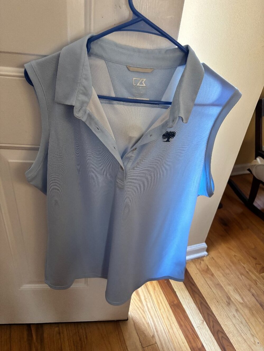 Cutter and Bluck Light blue polo shirt size XL